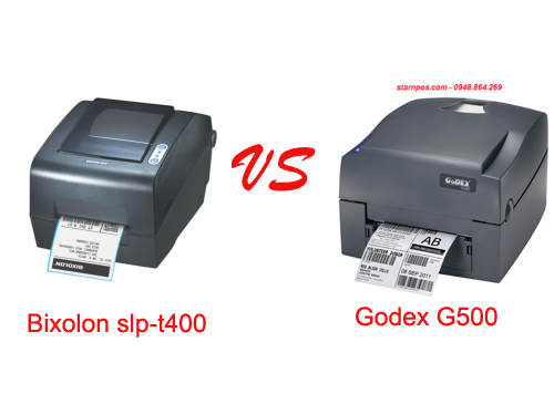 So sánh máy in mã vạch bixolon slp-t400 và máy in mã vạch godex g500 So sánh máy in mã vạch bixolon slp-t400 và máy in mã vạch godex g500