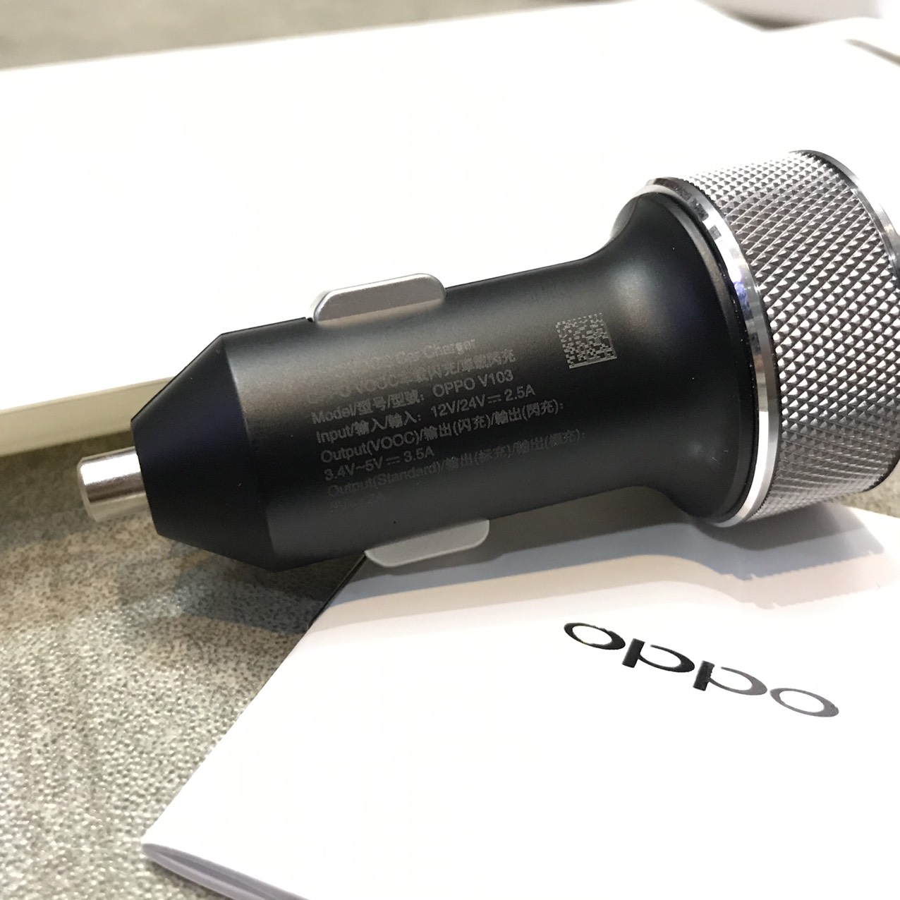 Tẩu Sạc Nhanh Xe Hơi - Oppo VOOC Car Charger V103 3.5 A Chính Hãng