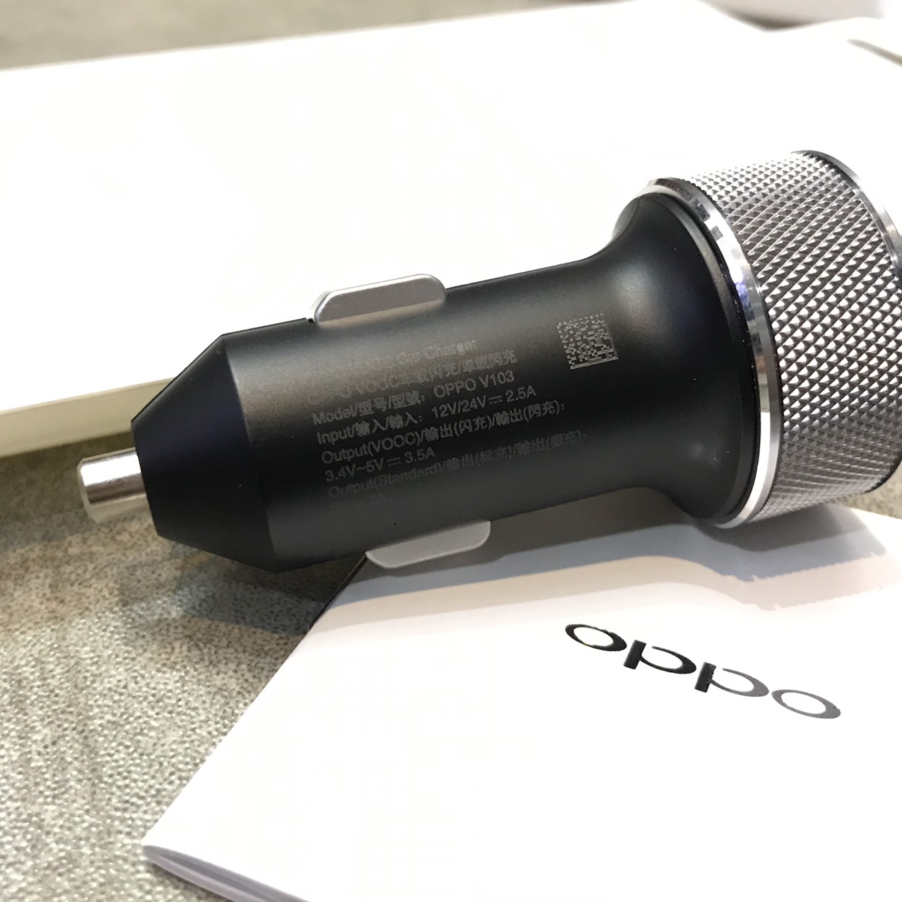 Tẩu Sạc Nhanh Xe Hơi - Oppo VOOC Car Charger V103 3.5 A Chính Hãng 