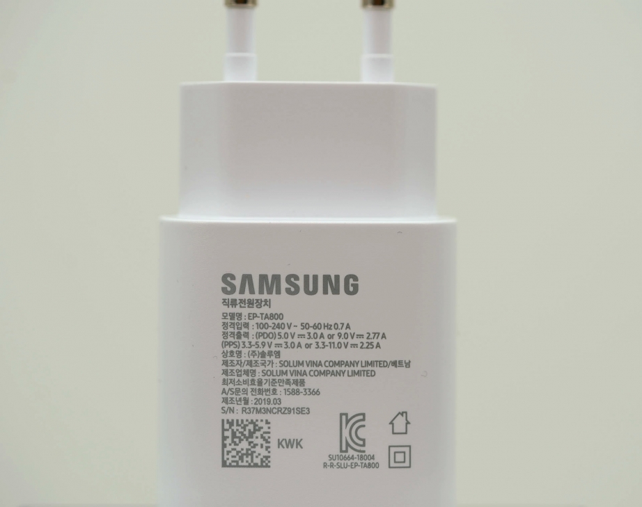 Sạc Nhanh Samsung 25W C-to-C Bản Cho Galaxy S10 5G - Chính Hãng