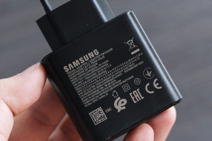 Bộ Sạc Nhanh Samsung 45W Chuẩn PD Type C Travel Apdater EP-TA845X - Hàng Chính Hãng
