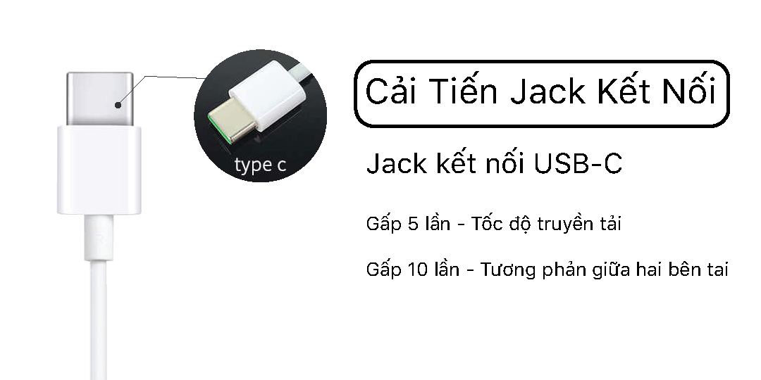 Tai Nghe Oppo A91 - Jack USB-C - Hàng Chính Hãng - Fullbox