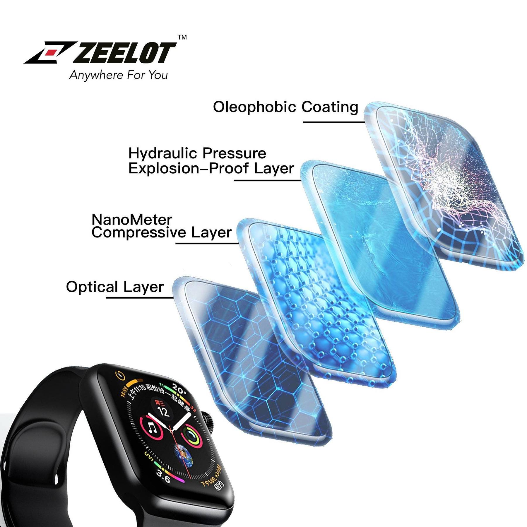 Cường Lực Zeelot Apple Watch 44mm - Hàng Chính Hãng