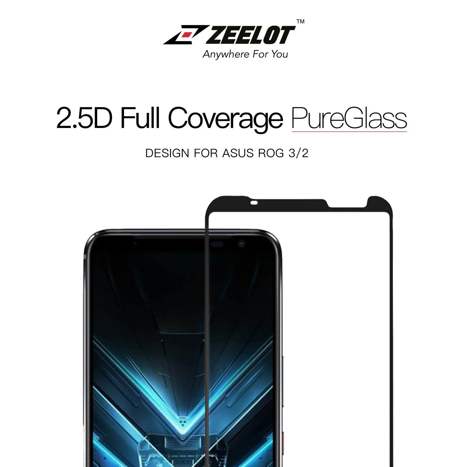 Cường Lực Zeelot PureGlass 2.5D Cho Asus ROG Phone 2/3 - Hàng Chính Hãng