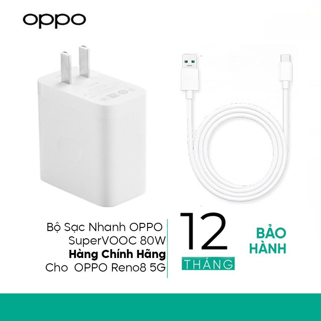 Bộ Sạc Siêu Nhanh SuperVOOC 3.0 80W Cho OPPO Reno10 Pro 5G - Hàng Chính Hãng