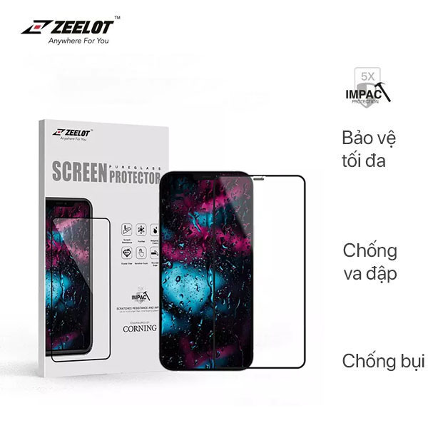 Kính Cường Lực Zeelot Cho iPhone 12/ iPhone 12 Pro (6.1