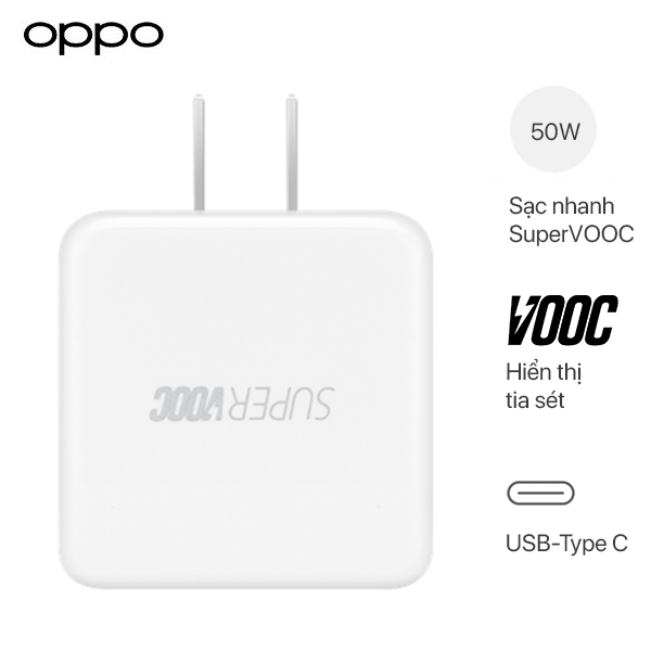 Củ Sạc Siêu Nhanh Oppo/Realme SuperVOOC 50W - Chính Hãng