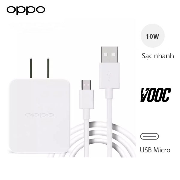 Bộ Cáp Sạc Oppo A5 5V-2A  - Chính Hãng