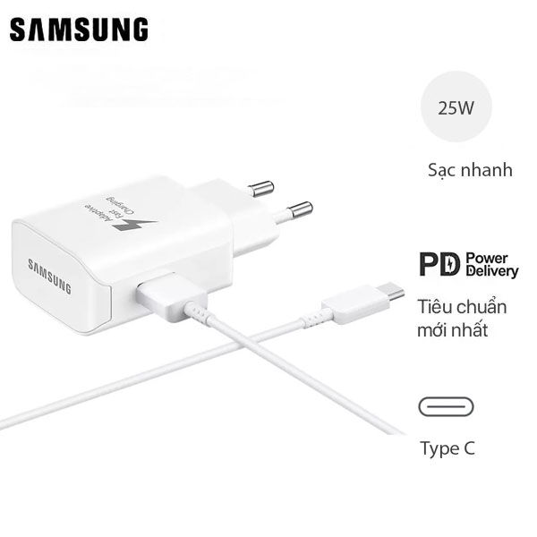 Sạc Nhanh Samsung QC 3.0 EP-TA300 Chính Hãng (Type-C)