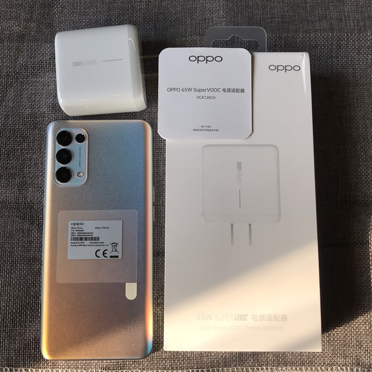 Bộ Sạc Siêu Nhanh SuperVOOC 2.0 65W Cho OPPO Reno5 - Hàng Chính Hãng