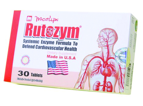 TPCN: Rutozym - Stroke Prevention, Stabilization Blood Pressure - Box of 30 tablets