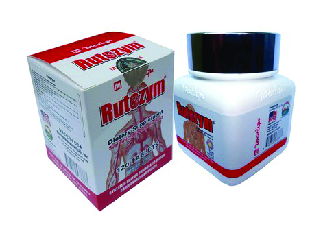 TPCN: Rutozym - Stroke Prevention, Blood Pressure Stabilizer - Bottle 120 tablets