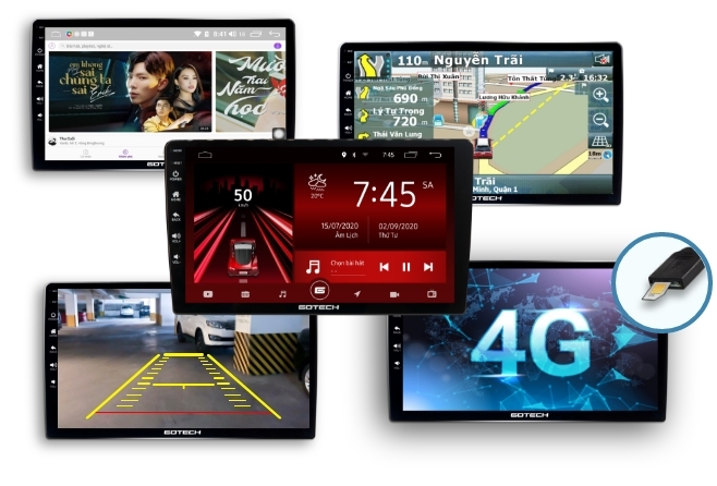 man hinh xe o to thong minh