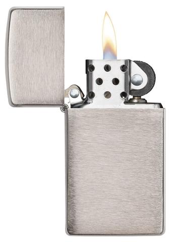 Zippo Slim Brushed Chrome quà tặng ý nghĩa cho bạn bè