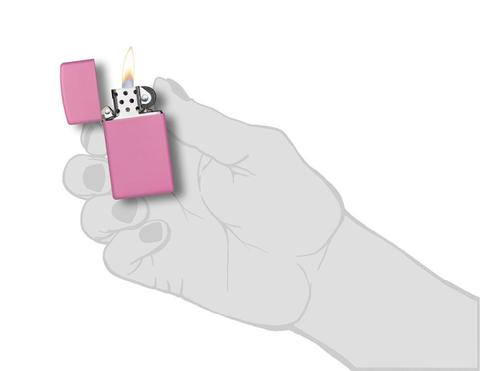 Zippo Slim® Pink Matte 1638 độc đáo
