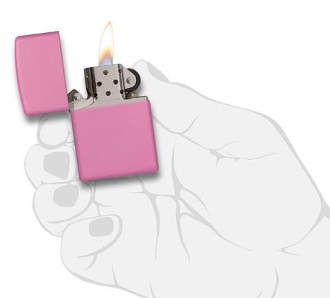 Zippo Pink Matte màu hồng cá tính