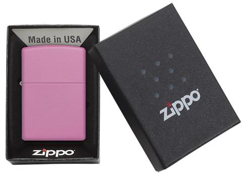 Zippo Pink Matte màu hường bánh bèo