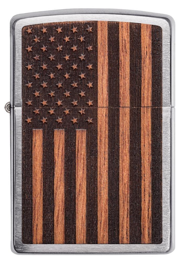 Zippo WOODCHUCK USA American Flag 29966