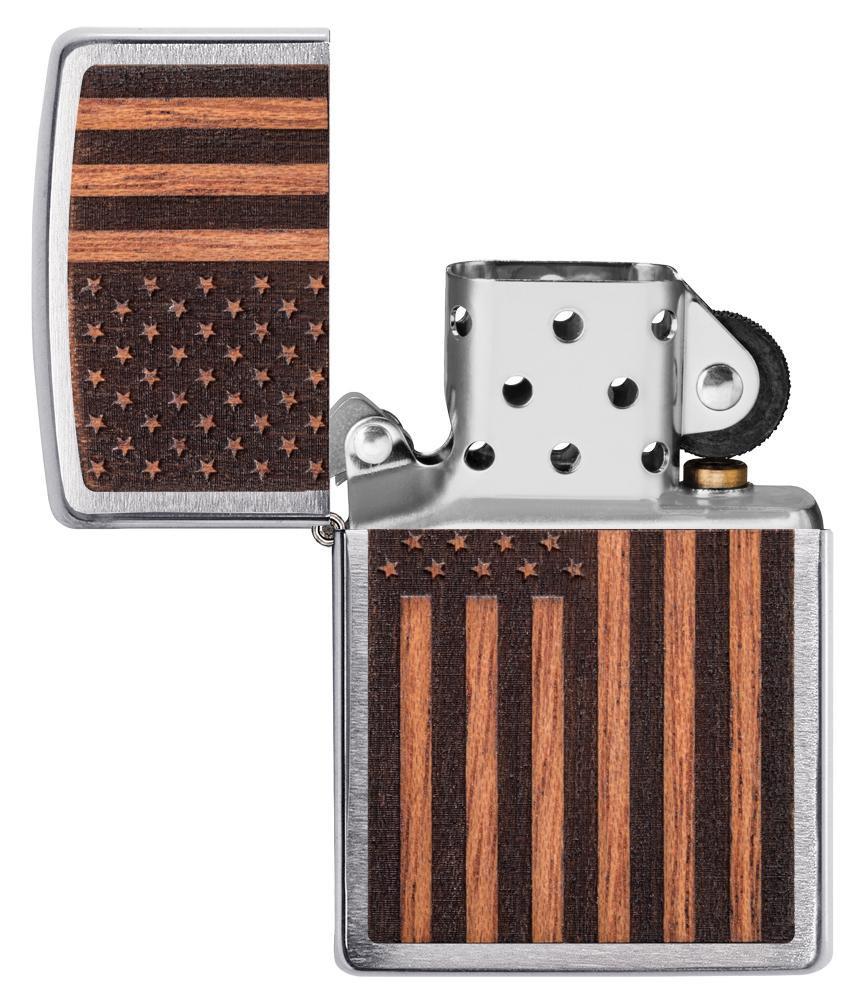 Zippo WOODCHUCK USA American Flag 29966