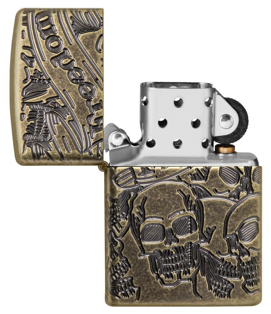 zippo-armor-freedom-skull-antique-brass-49035-3