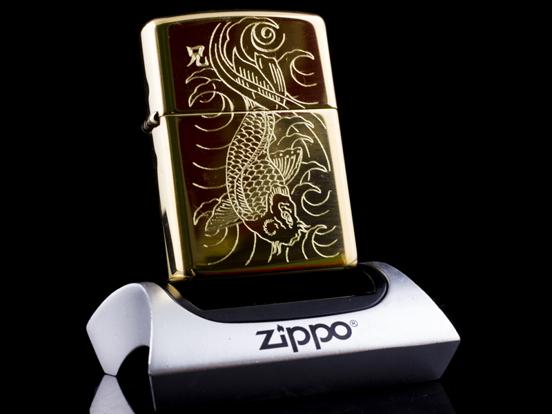 Zippo Japan - Zippo Khắc Cá Koi Nhật