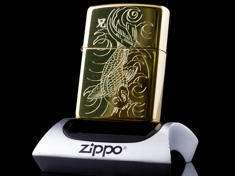 Zippo Japan - Zippo Khắc Cá Koi Nhật chất lượng