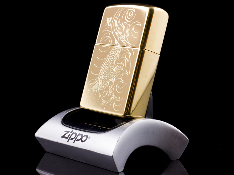 Zippo Japan - Zippo Khắc Cá Koi Nhật quà tặng may mắn cho chồng