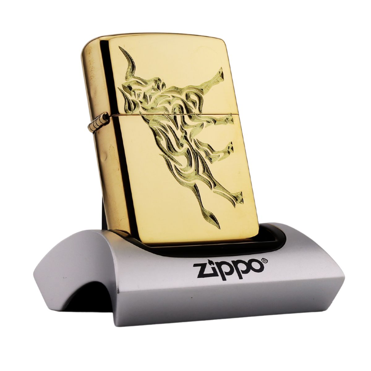 Zippo Khắc Cao Cấp Tuổi Sửu sang trọng