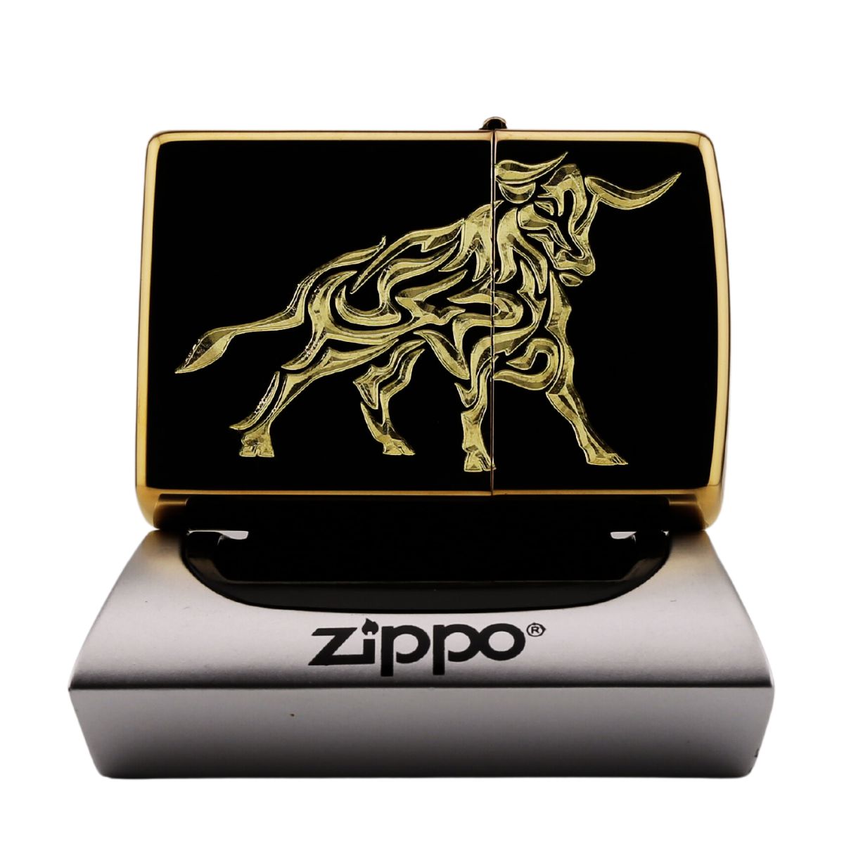 Zippo Khắc Cao Cấp Tuổi Sửu sang trọng