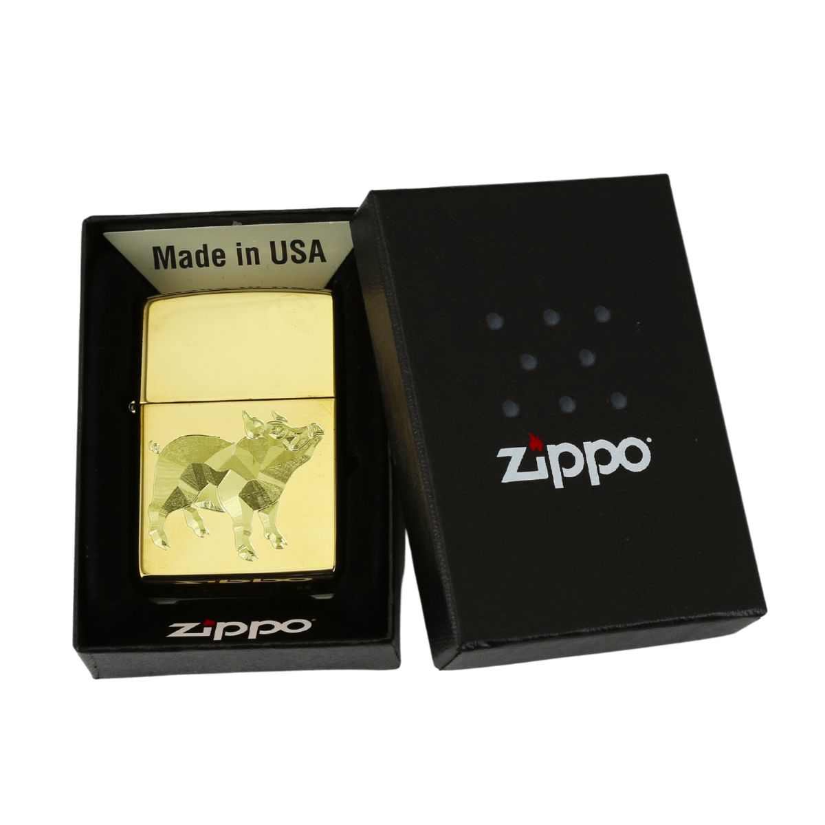 Zippo Khắc Cao Cấp Tuổi Hợi pork pig