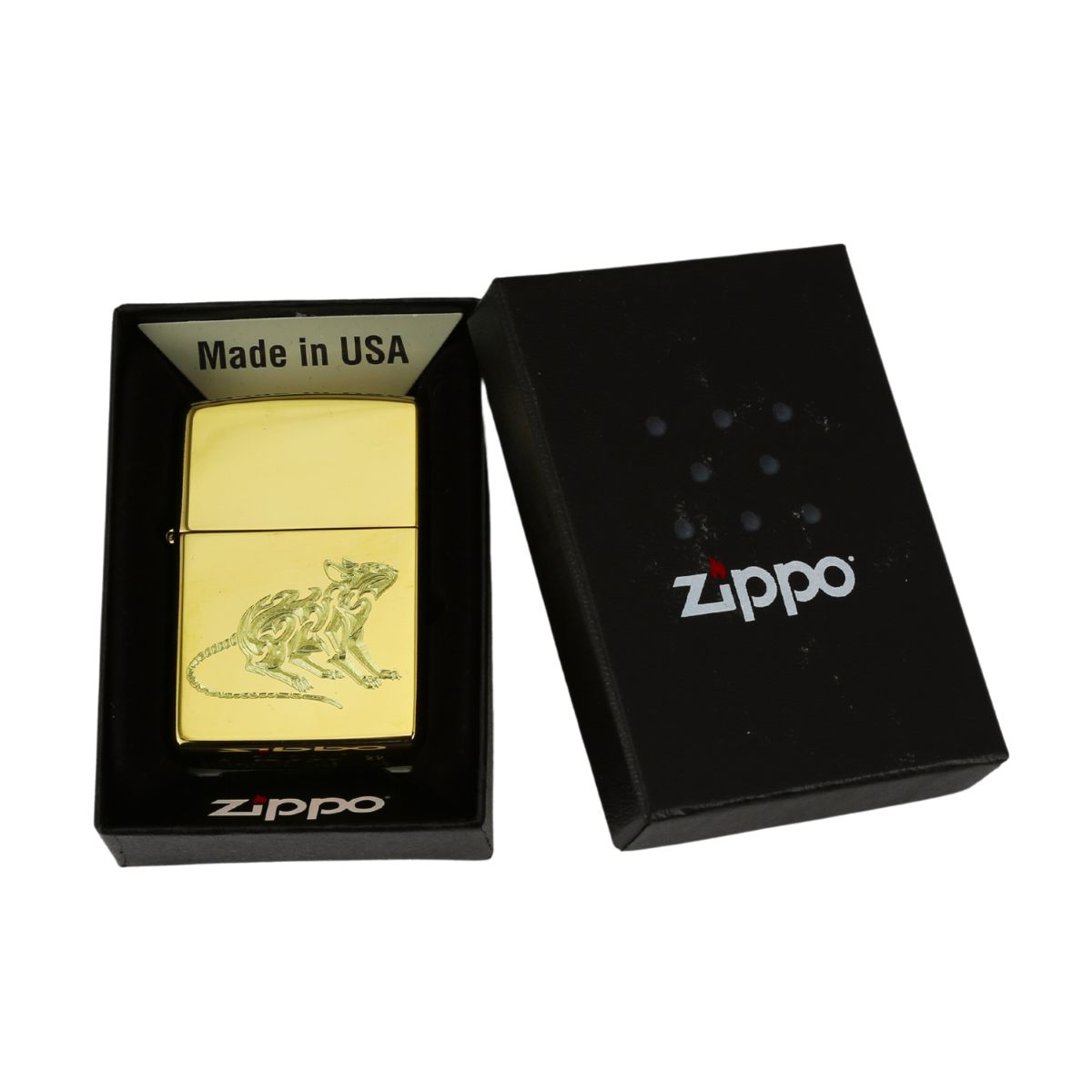 Zippo Khắc Cao Cấp Tuổi Tý con chuột