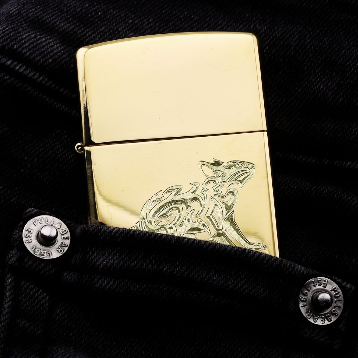 Zippo Khắc Cao Cấp Tuổi Tý nhỏ gọn bền bỉ