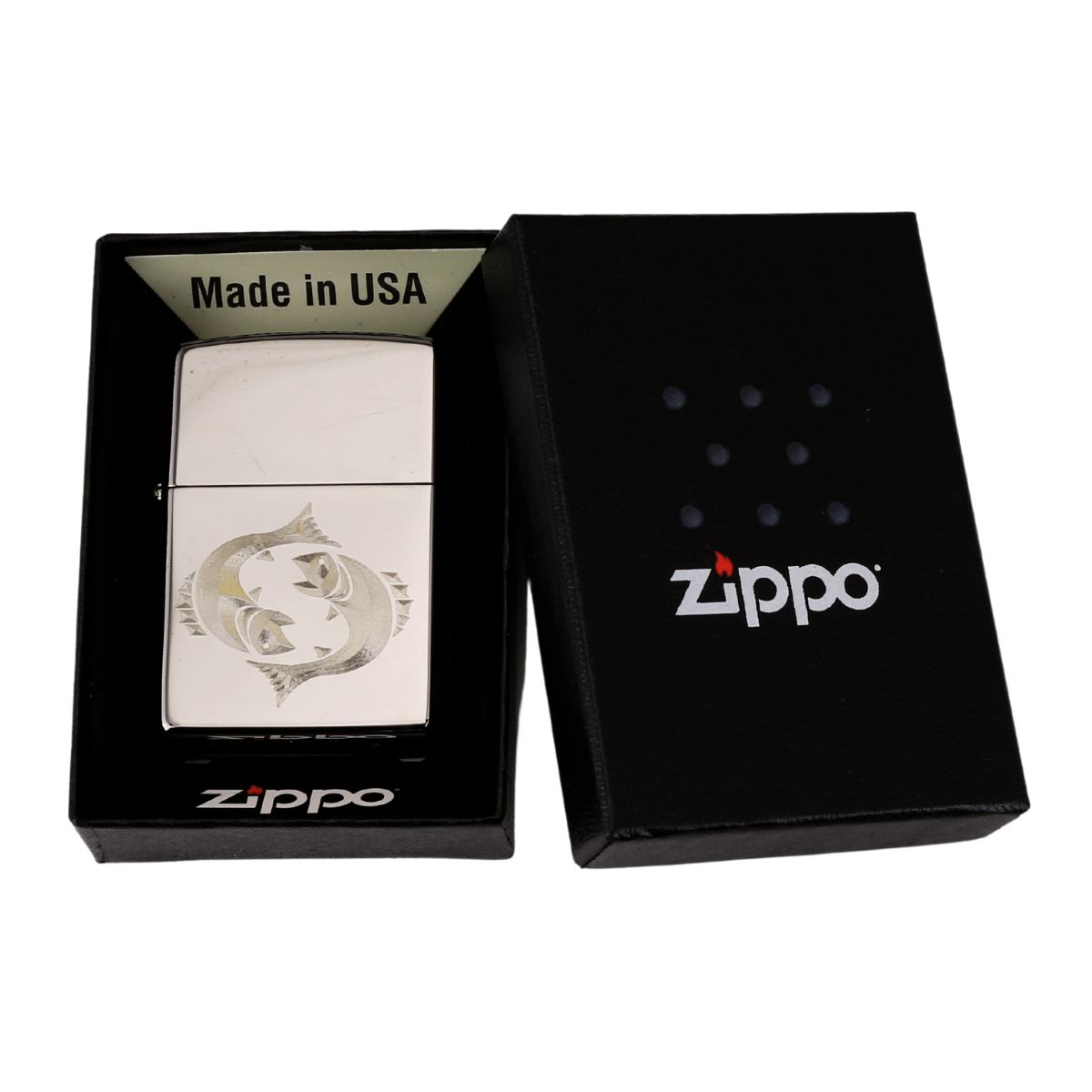 Zippo Khắc 12 Cung Hoàng Đạo Song Ngư - Pisces mới 100%