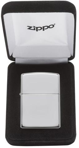 Zippo Sterling Silver High Polish quà tặng gia chủ