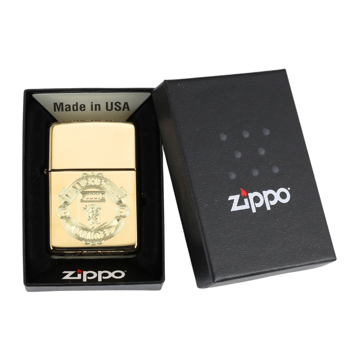 Zippo Khắc Logo Manchester United fan đá bóng