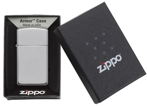 Zippo Slim Armor High Polished Chrome quà tặng cho những người bạn của bạn