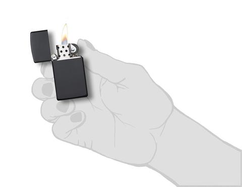 Zippo Black Matte Slim quà tặng tuyệt vời cho bạn thân