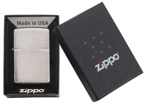 Zippo Armor Brushed Chrome full box doanh nhân
