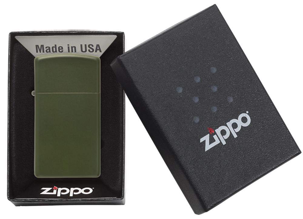 zippo-slim-green-matte