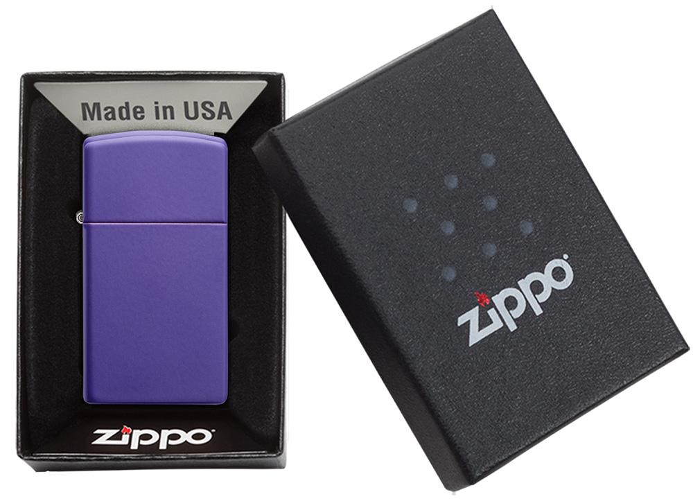 bat-lua-zippo-slim-purple-matte-1637-mau-tim-lot