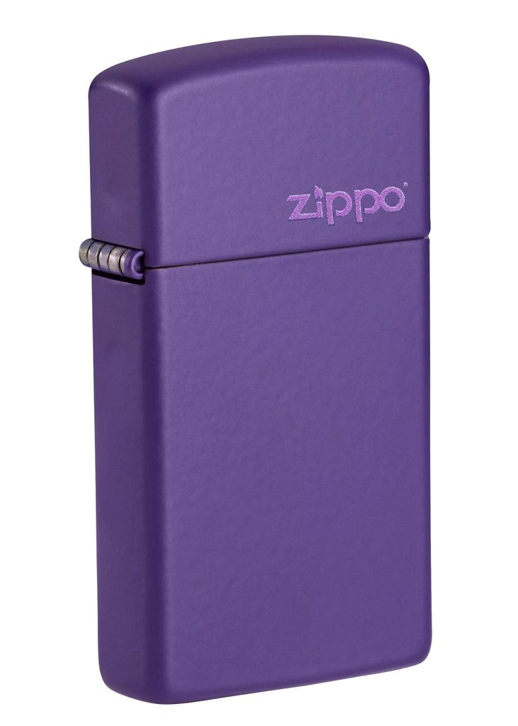 bat-lua-zippo-slim-purple-matte-zippo-logo-1637ZL