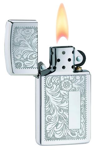 Zippo Venetian Slim Chrome cao cấp