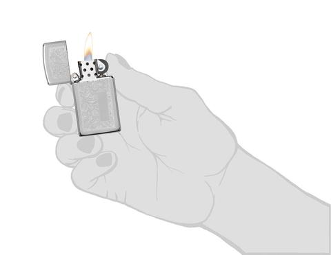 Zippo Venetian Slim Chrome mẫu mã đa dạng