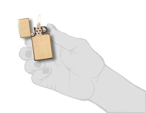 Zippo Venetian Slim Brass cao cấp chính hãng