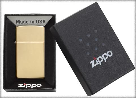 Zippo Slim Solid Brass quà tặng vợ người yêu, bạn gái