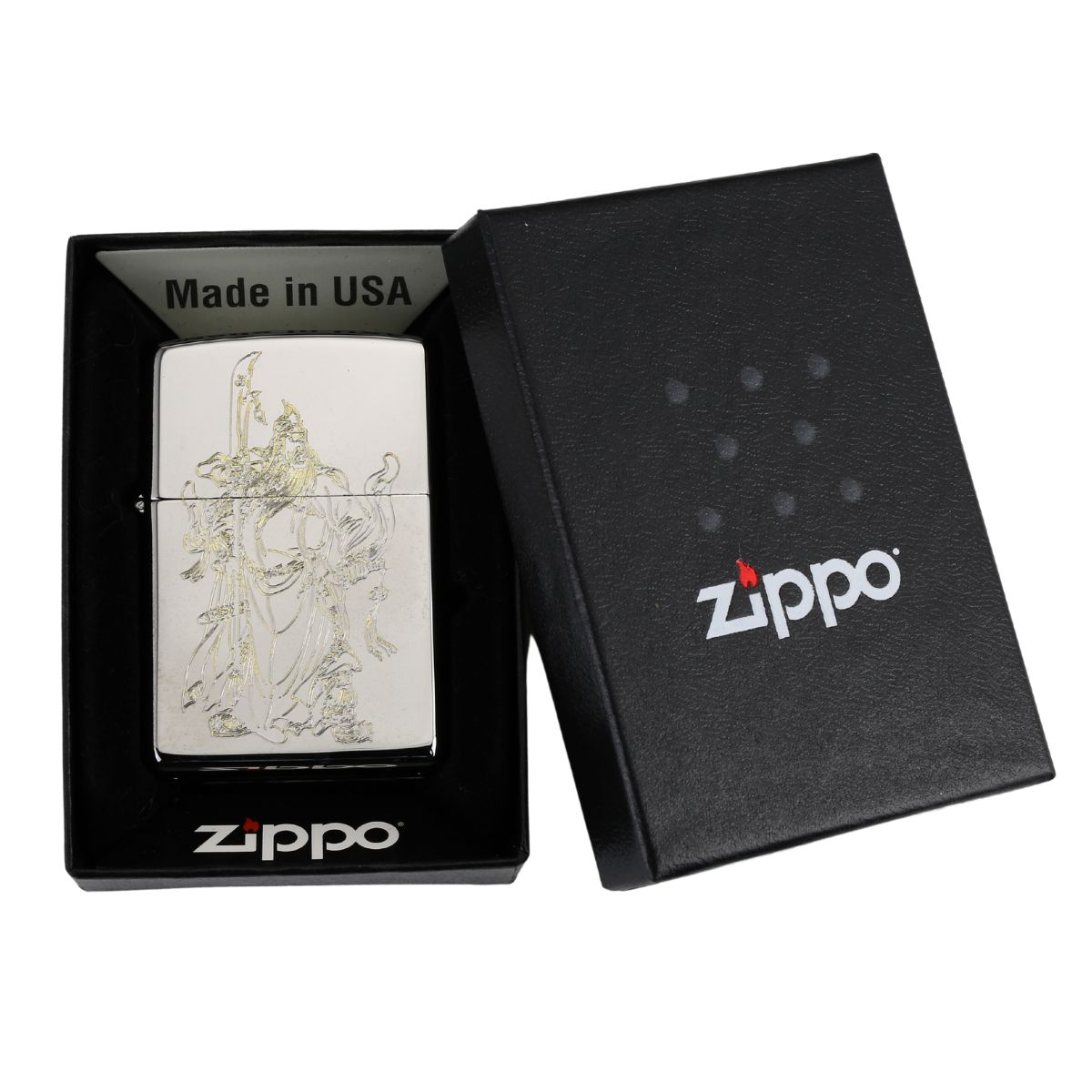 Zippo Khắc Hai Mặt Nghĩa Khí Quan Công độc quyền zippostore.vn