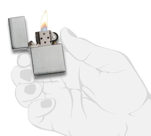 Zippo 1935 Replica Brushed Chrome quà tặng chất lượng