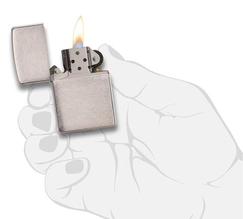 Zippo Brushed Chrome tinh tế hài hòa