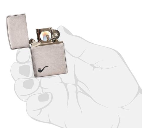 Zippo Brushed Chrome Pipe zippostore.vn uy tín nhất việt nam