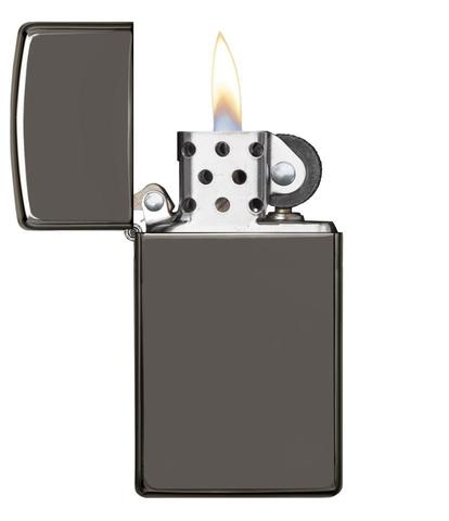 Zippo Black Ice (Dark Chrome) Slimn hàng authenic cao cấp 100%